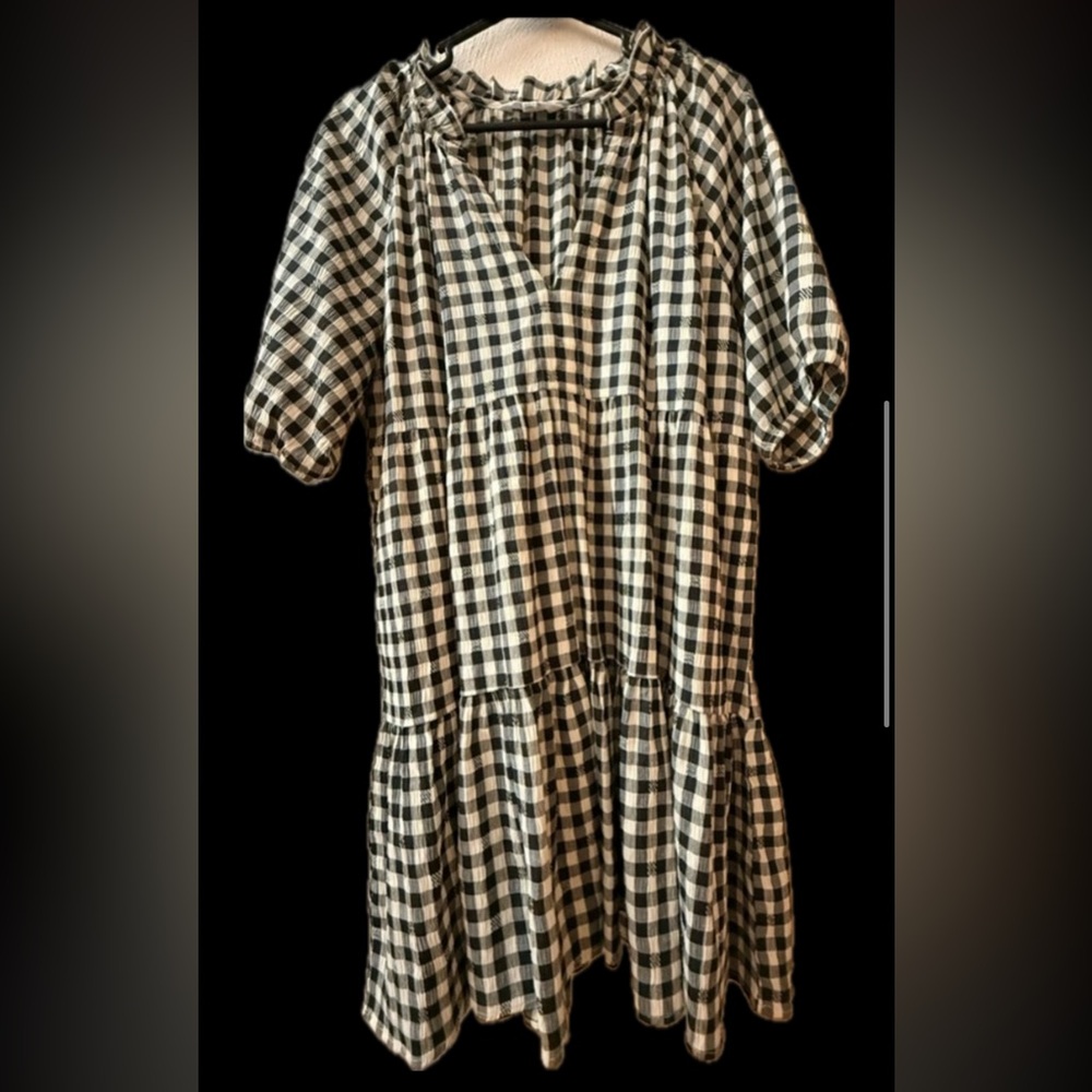 BB Dakota by Steve Madden Monochrome Patterned Dress